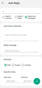 ¿Cómo usar la Respuesta Automática en WhatsApp Plus APK? 3 auto-reply-feature-screenshot