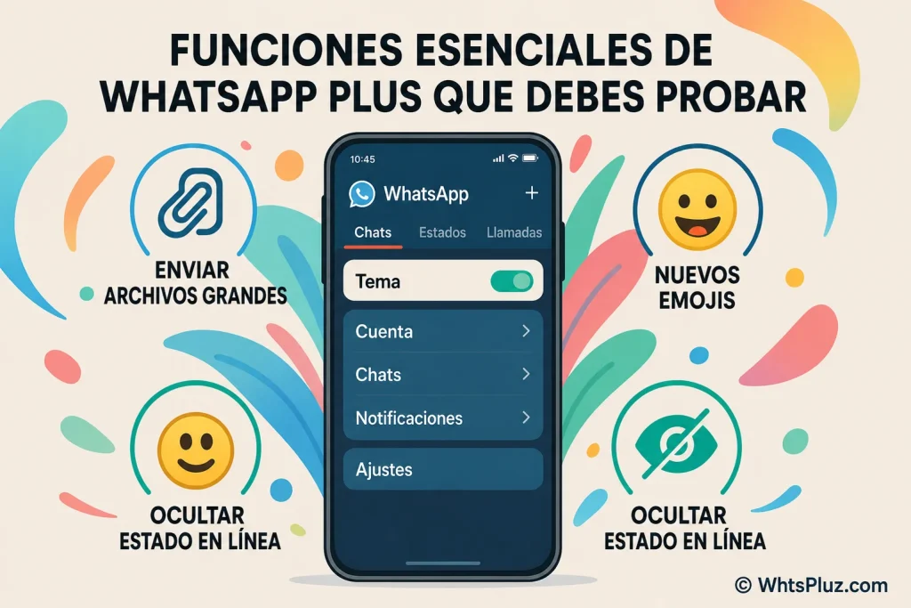 Consejos y trucos de WhatsApp Plus que debes conocer en 2026 2 Características esenciales de WhatsApp Plus que deberías proba