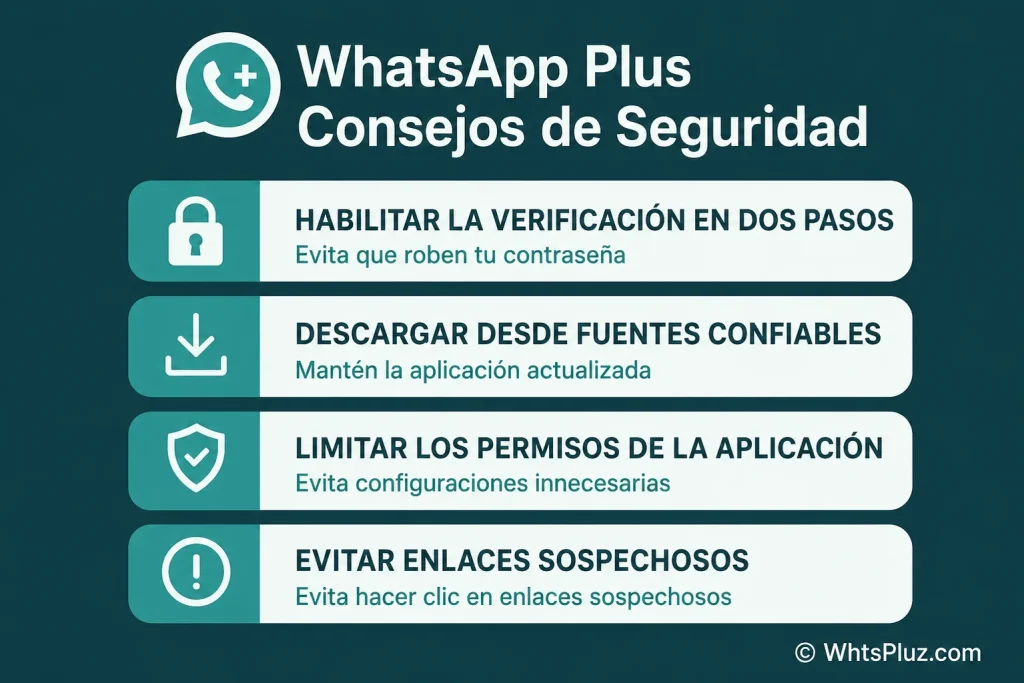 Consejos y trucos de WhatsApp Plus que debes conocer en 2026 3 Consejos de Seguridad para WhatsApp Plus